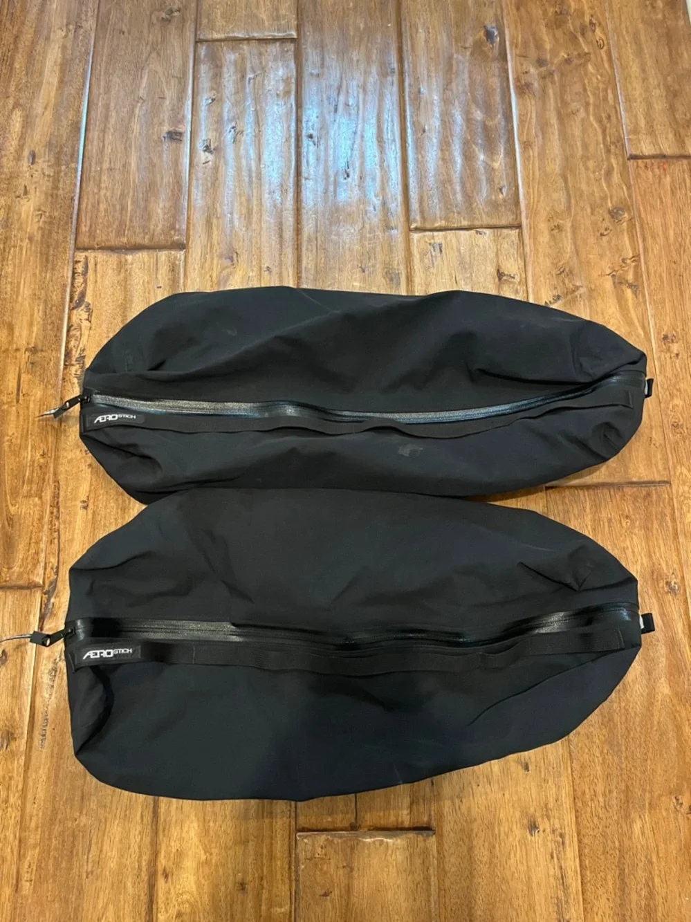 Lot of 2 Aerostich Waterproof Side Zip Bags Large Regular 6x22x6